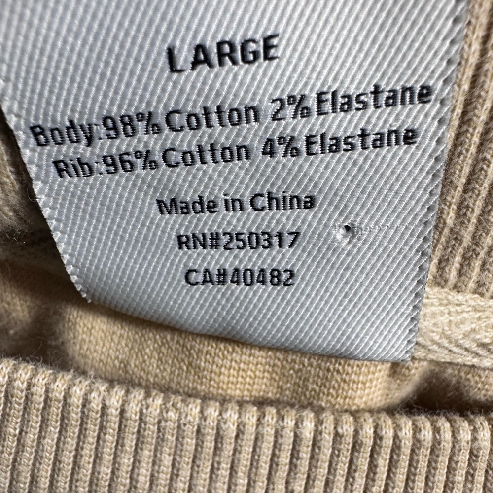 Varley Edith Pique Crewneck Sweater in Beige - Picture 7 of 8